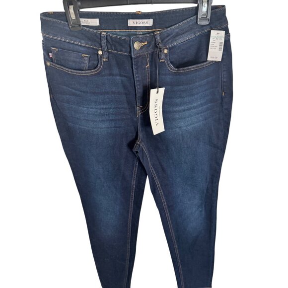 Vigoss Ace Skinny Dark Wash Size 30 /30  Stretch Straight Leg NWT - Picture 6 of 11